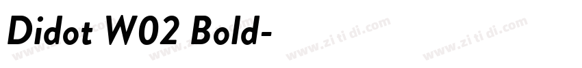 Didot W02 Bold字体转换